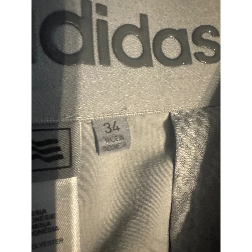 Adidas Golf Shorts Mens 34 Light Gray Good Performance Lightweight Active